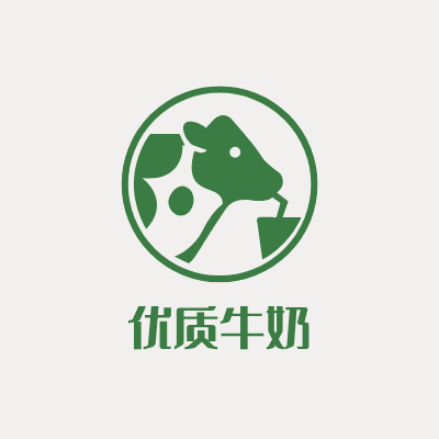 优质牛奶LOGO模板