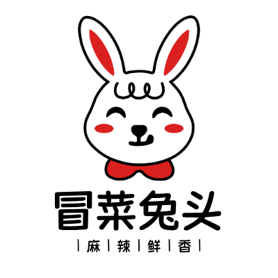 冒菜兔头LOGO模板