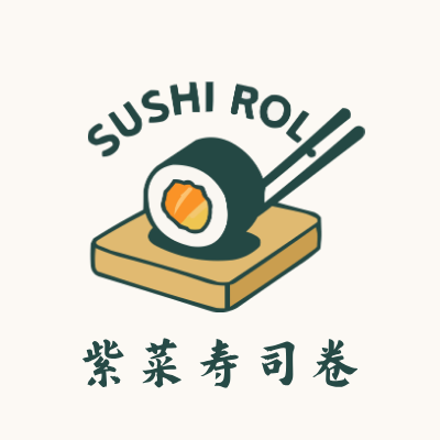 紫菜寿司卷LOGO模板