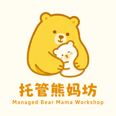 托管熊妈坊LOGO模板