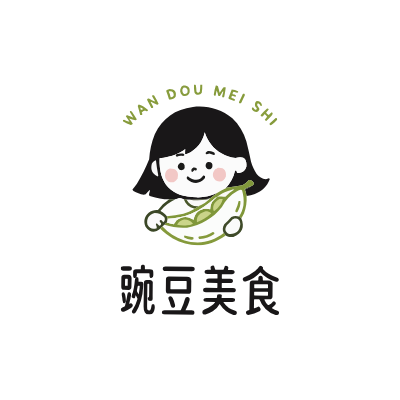 豌豆美食LOGO模板