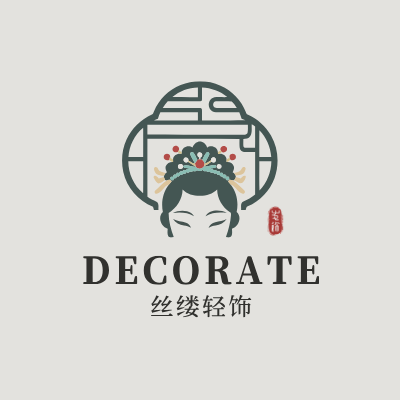 丝缕轻饰LOGO模板