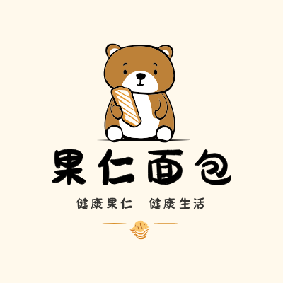 果仁面包LOGO模板
