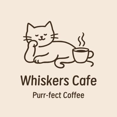 Whiskers CafeLOGO模板