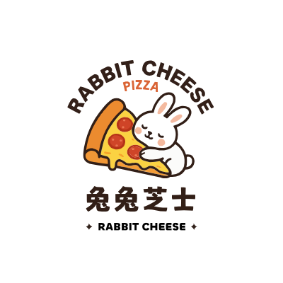 兔兔芝士LOGO模板