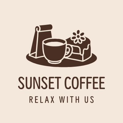 SUNSET COFFEELOGO模板