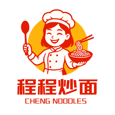 程程炒面LOGO模板