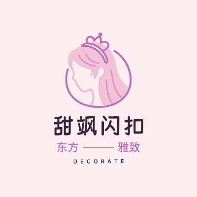 甜飒闪扣LOGO模板