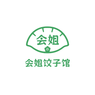 会姐饺子馆LOGO模板