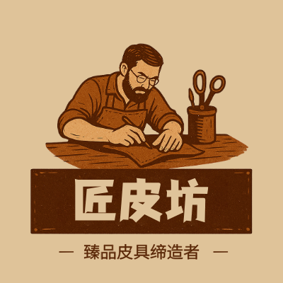 匠皮坊LOGO模板