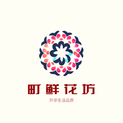 町鲜花坊LOGO模板