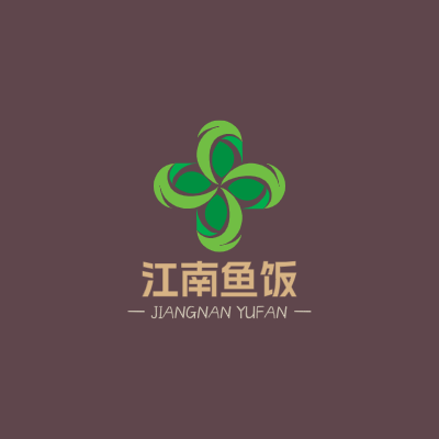 江南鱼饭LOGO模板